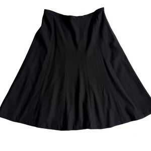 Talbots Flare Godet Skirt Women 12 L Wool Suit Trumpet Gore A Line Lined Midi